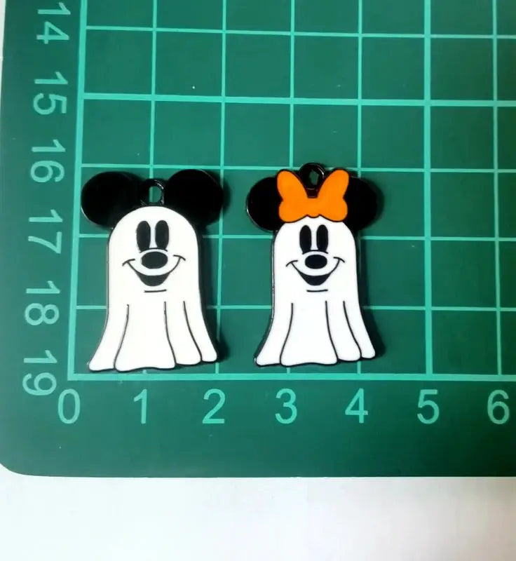 Halloween Pendant Charms | Metal Design | Cartoon Pattern | 10 Piece Set