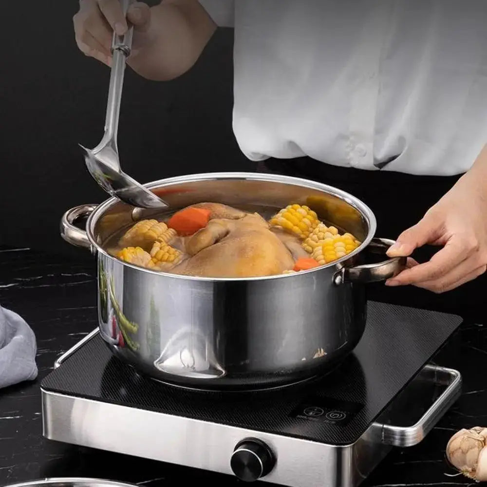 Kitchen Cookware Set: Stainless Steel Pots and Pans with Lids for Home Cooking from PriceLows™