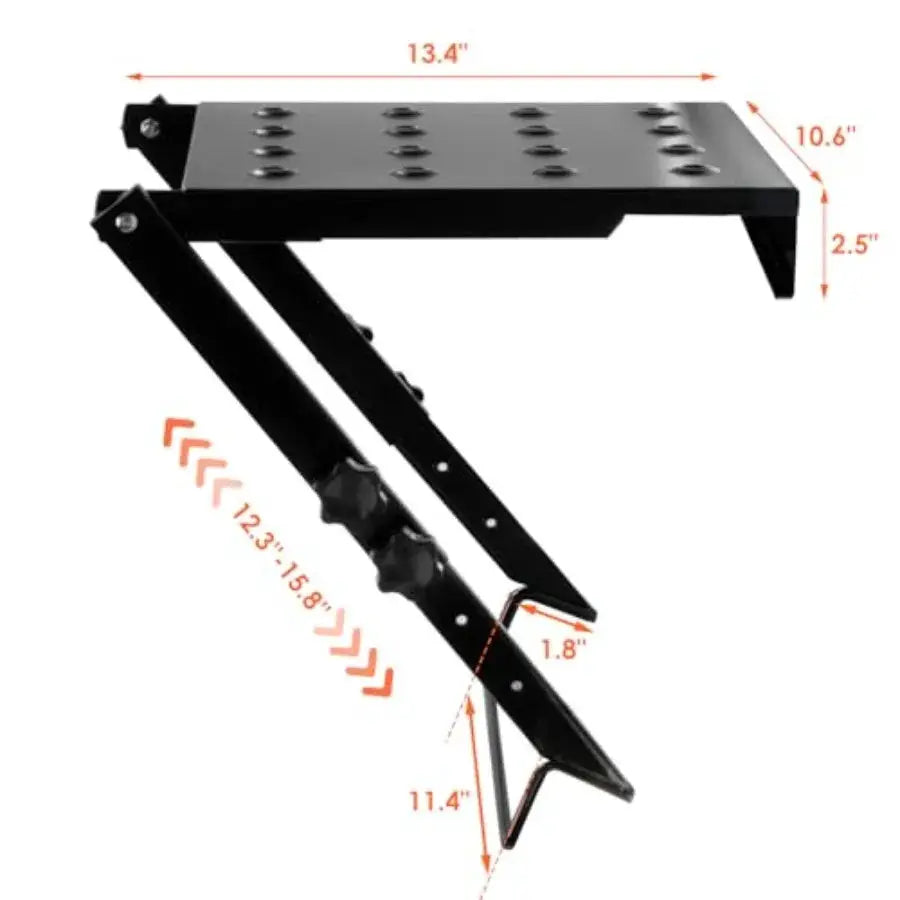 Ladder Platform, 3-Level Adjustable Ladder Step and Work Platform, 400 lbs Extreme Heavy Duty Standing Scaffold, ProGrade Exten from PriceLows™