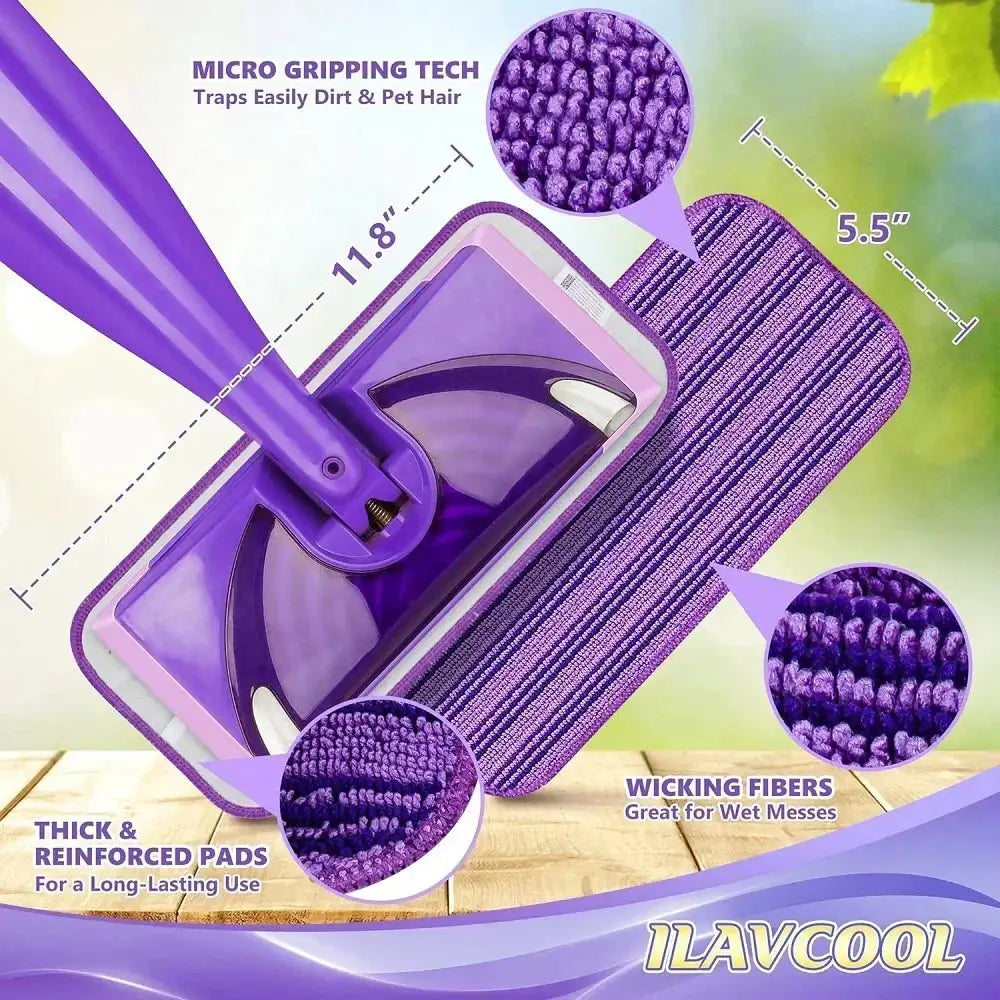 Reusable Microfiber Mop Pads for Swiffer Wet Jet, Wet and Dry Pad, Household Dust Cloth, Cleaning Accessories, 2Pcs from PriceLows™