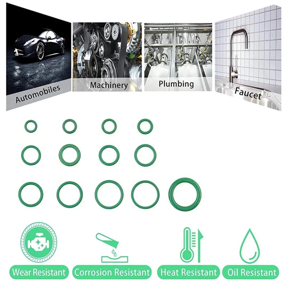 530/270Pcs O-Type Sealing Rubber Ring Automotive Air-Conditioning Compression Confidential Seal Maintenance Rubber Accessories from PriceLows™