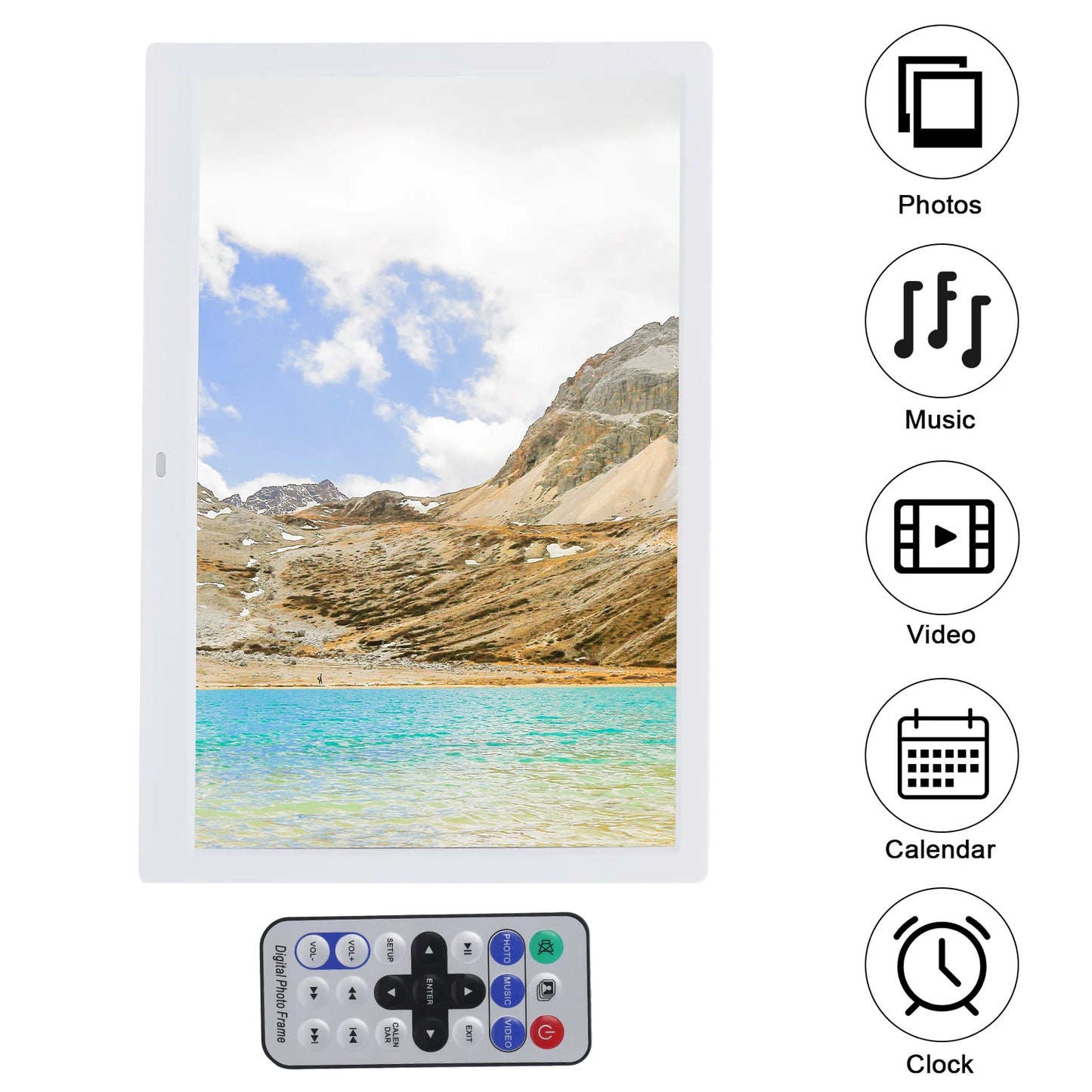 Digital Photo Frame | 15 Inch Display | 1280x800 Resolution | 16GB
