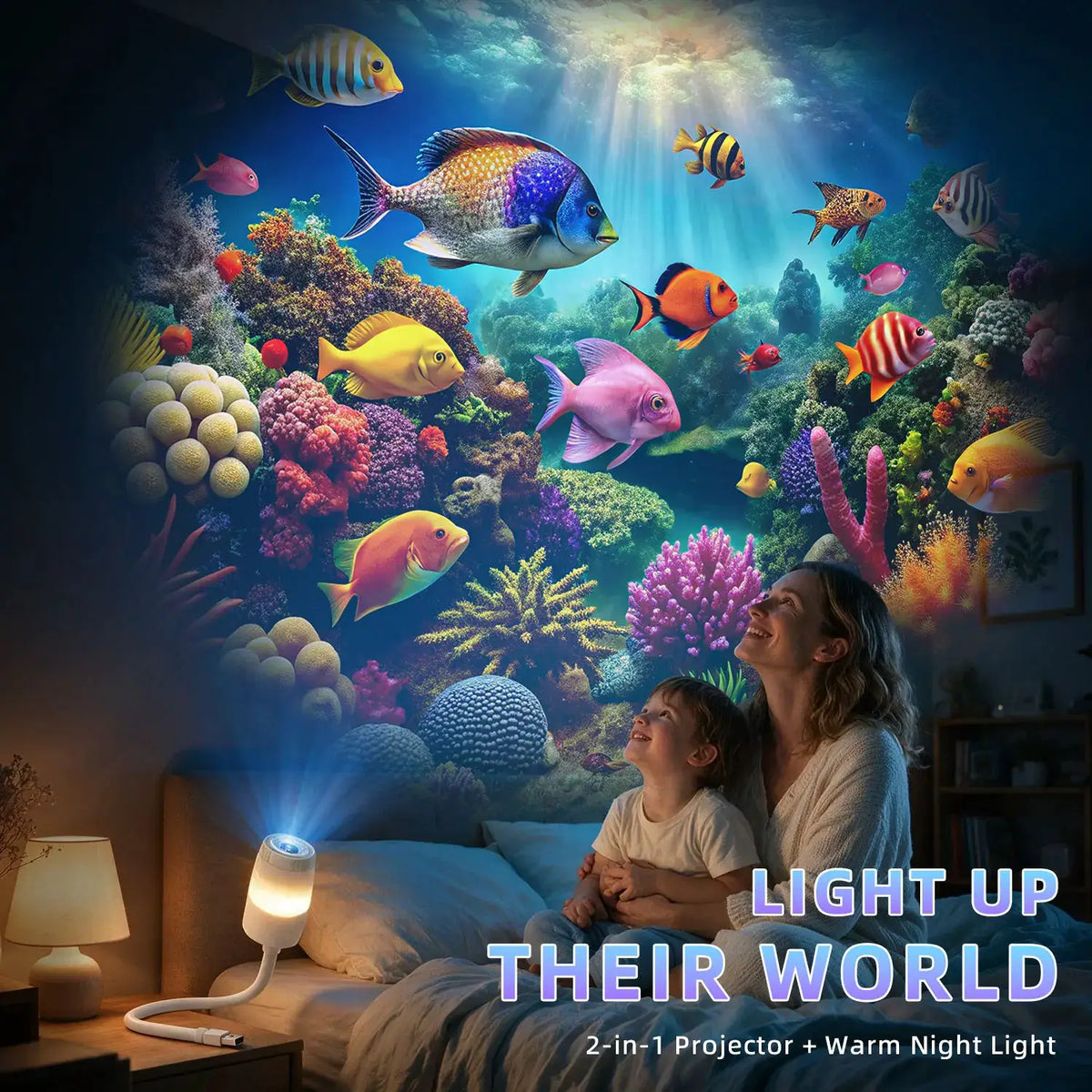 Galaxy Star Projector | USB Powered | Jellyfish LED Night Light