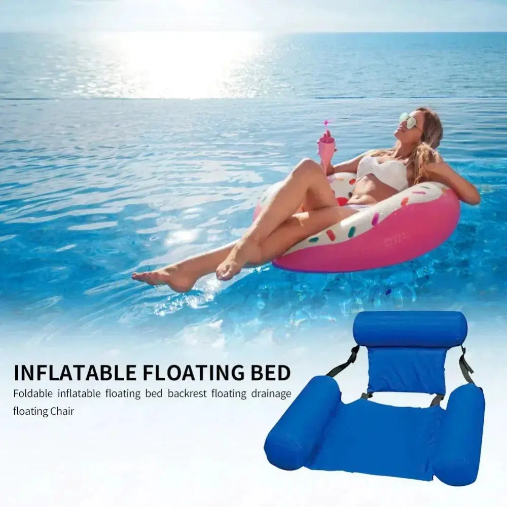 Inflatable Water Hammock | Foldable | Pool Lounger | Adult