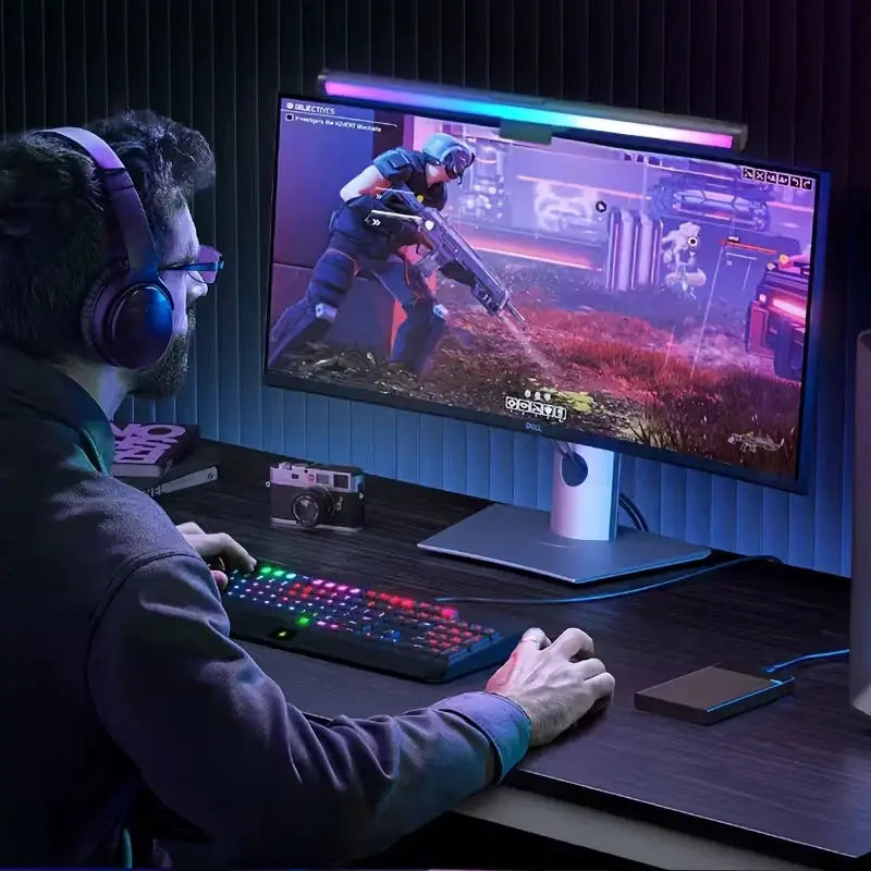 Dimming Lighting Computer Monitor Screen Light Bar LED Desk Lamp Monitor Light Bar Eye-Care Stepless Table Lamp for Work Gaming from PriceLows™