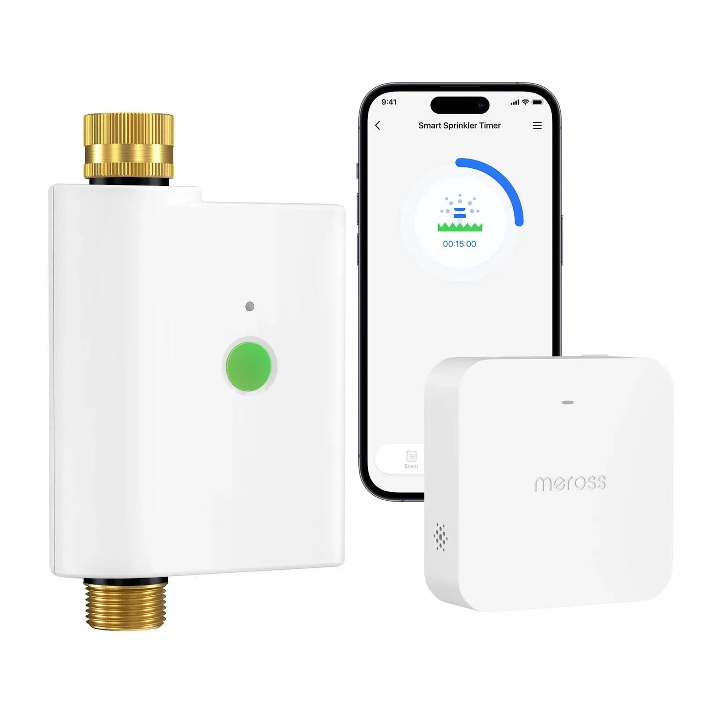 Meross Smart Sprinkler Timer Wifi Hose Faucet Timer with Brass with Tracking & Alerts Function from PriceLows™