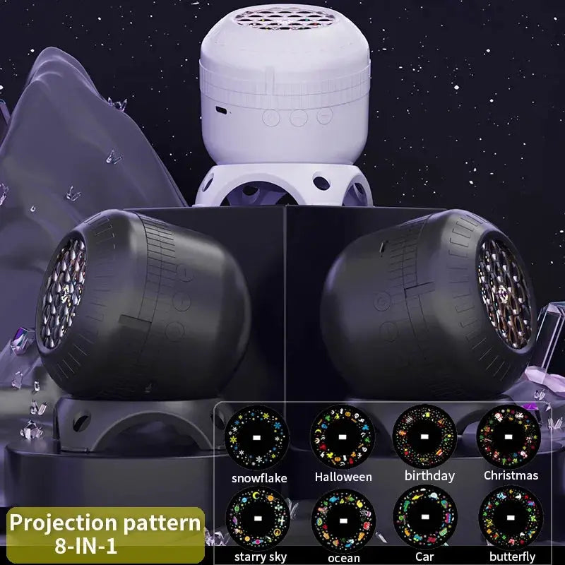 LED Projector Light | 8 In 1 | Dynamic Rotating | Indoor Decor