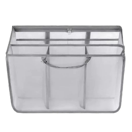 Sandproof Beach Tote Organizer Insert Breathable Handle Buckle Mesh Storage Bag Large Capacity Transparent Insert Divider Pouch from PriceLows™