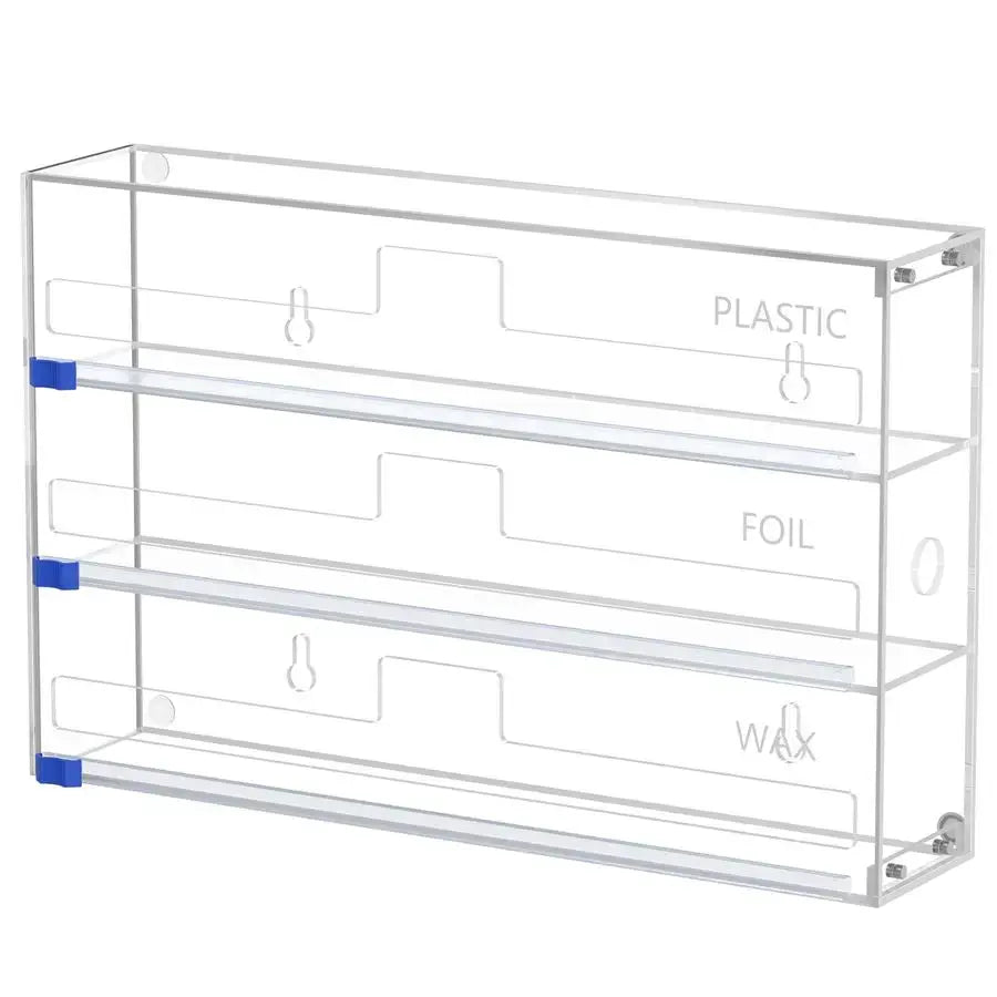 and Plastic Wrap Organizer, 3 in 1 Kitchen Wrap Dispenser, Drawer Aluminum Foil Organization and Storage, WallMounted Holder from PriceLows™
