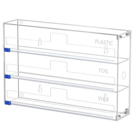 and Plastic Wrap Organizer, 3 in 1 Kitchen Wrap Dispenser, Drawer Aluminum Foil Organization and Storage, WallMounted Holder from PriceLows™
