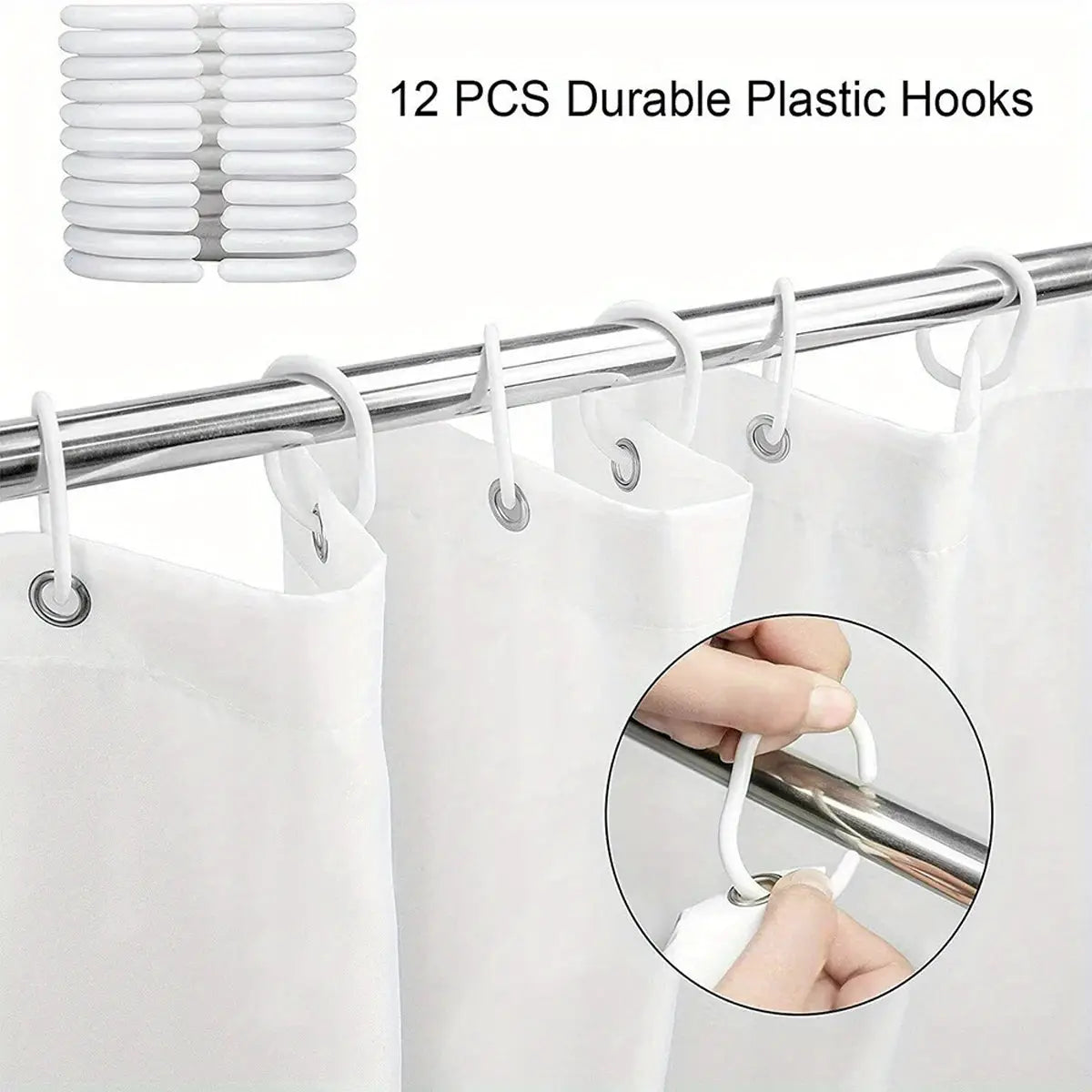 Vibrant & Fun Themed Polyester Shower Curtain - Stylish Bath Decor, Creative Bathroom Polyester For Home & Hotel from PriceLows™