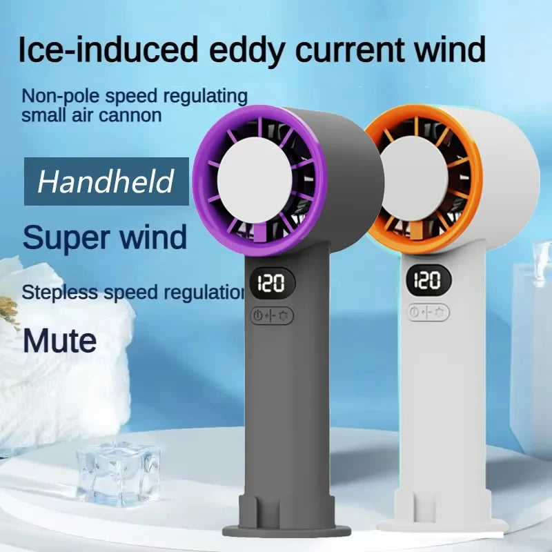 Handheld Fan | Lenovo | USB Rechargeable LED Display | One Size