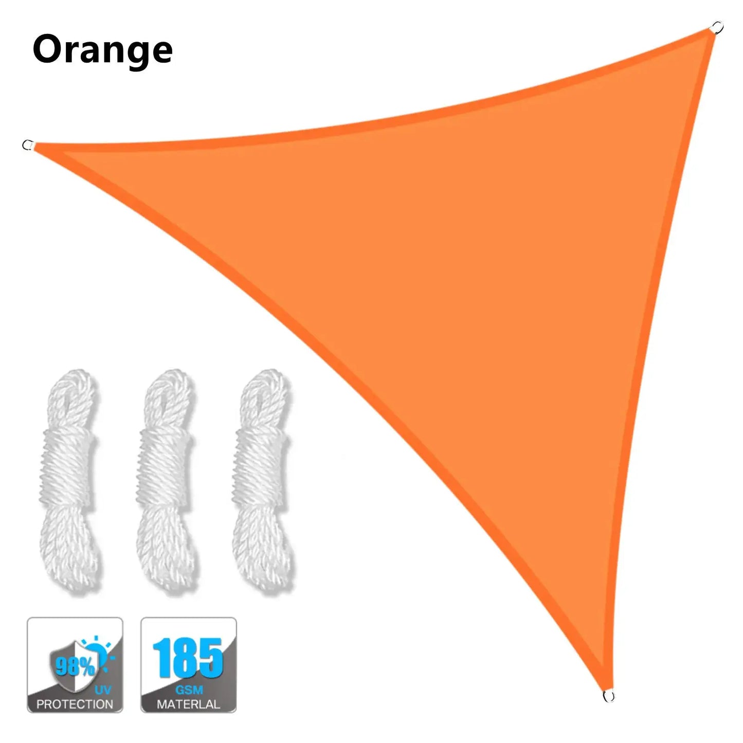5x5x5/2x2x2M Waterproof Sun Shelter Triangle Sunshade Protection Outdoor Canopy Garden Patio Pool Shade Sail Awning Shade Cloth from PriceLows™