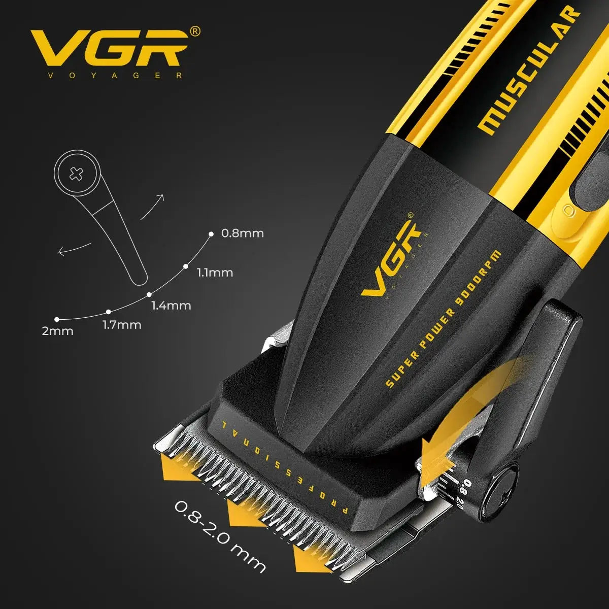 Hair Clippers | 9000 RPM Motor | 4 in 1 DLC Blade | V285 S4