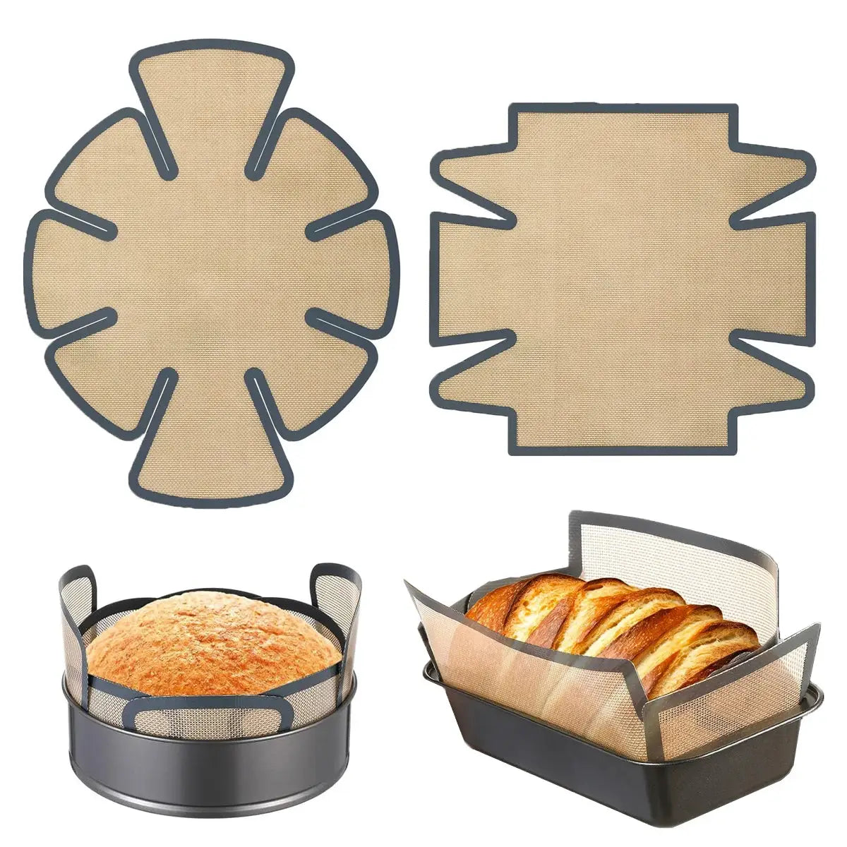 Silicone Bread Pan Liners | Extra Thick | Non Slip | 1 Piece