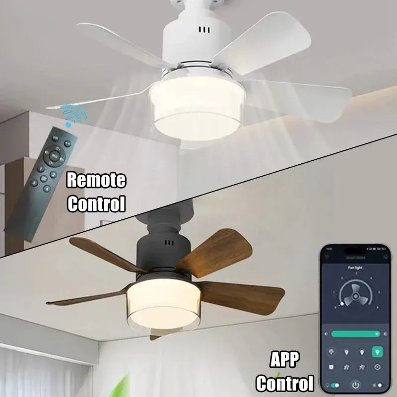 Ceiling Fan With Light | App And Remote Control | 4 Speed Dimmable LED