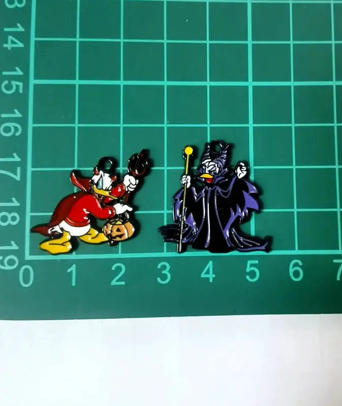 Halloween Pendant Charms | Metal Design | Cartoon Pattern | 10 Piece Set