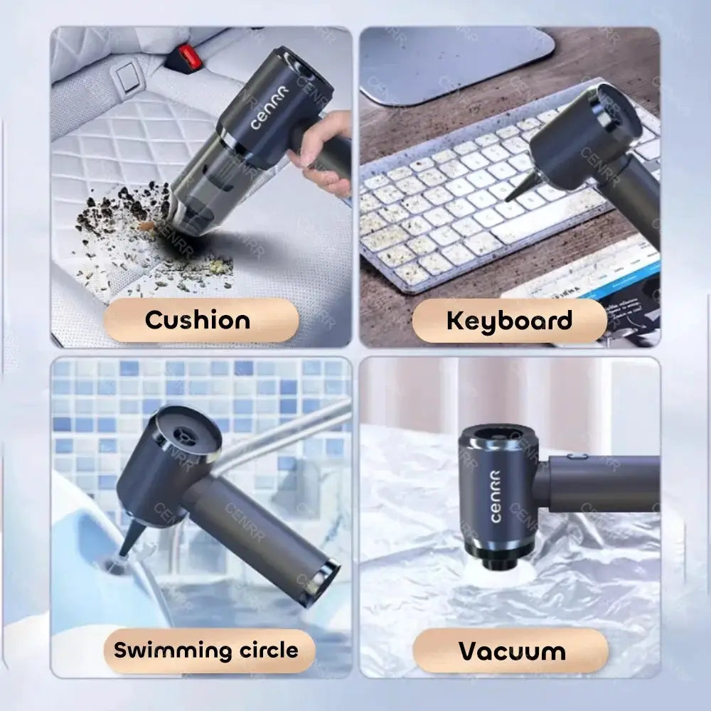 Car Vacuum Cleaner | 14000Pa Suction | HEPA Filter | Cordless Handheld