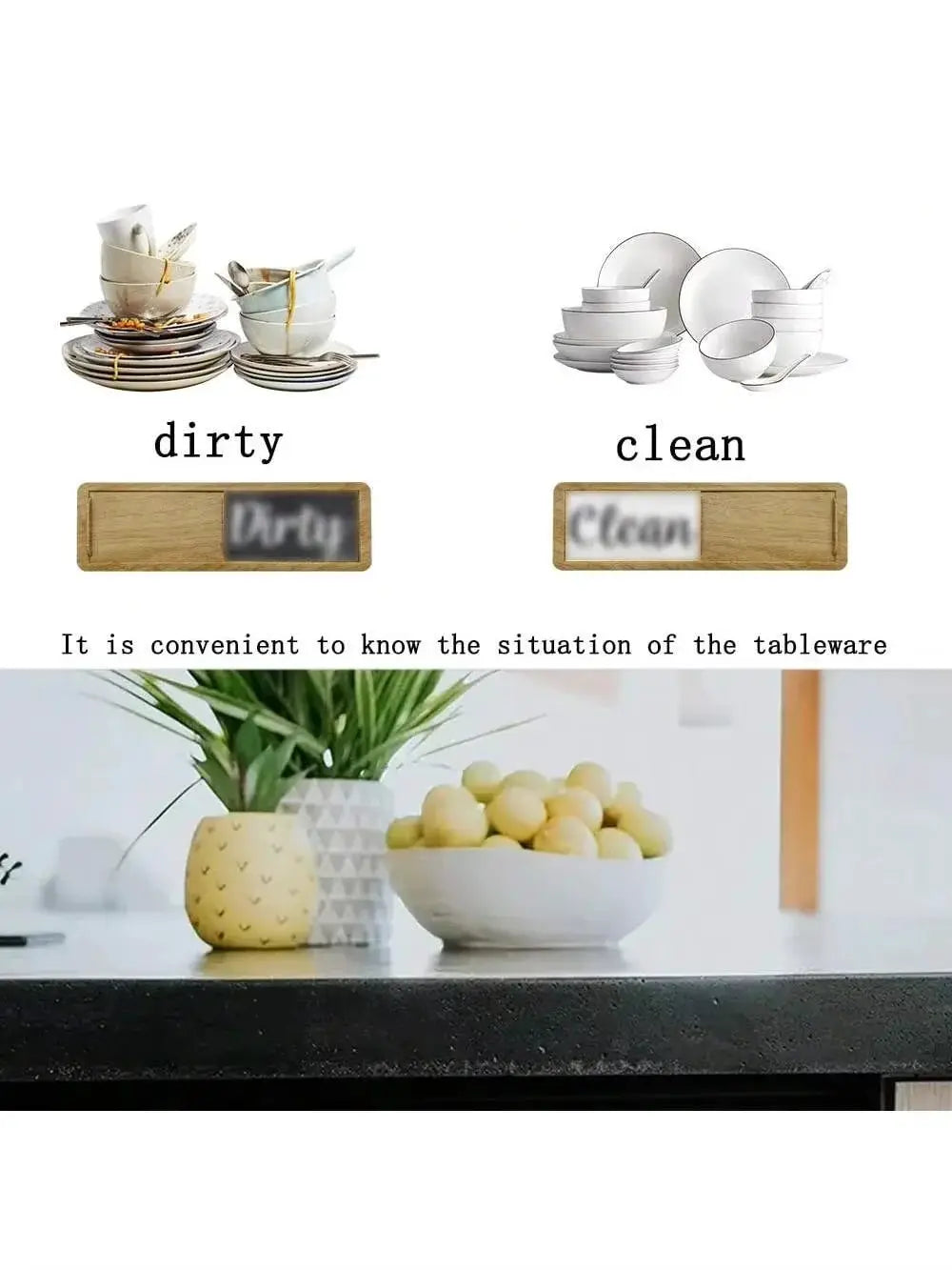 Dishwasher Status Indicator Magnet | Clean Dirty Sign | Fridge Magnet | 1 Piece