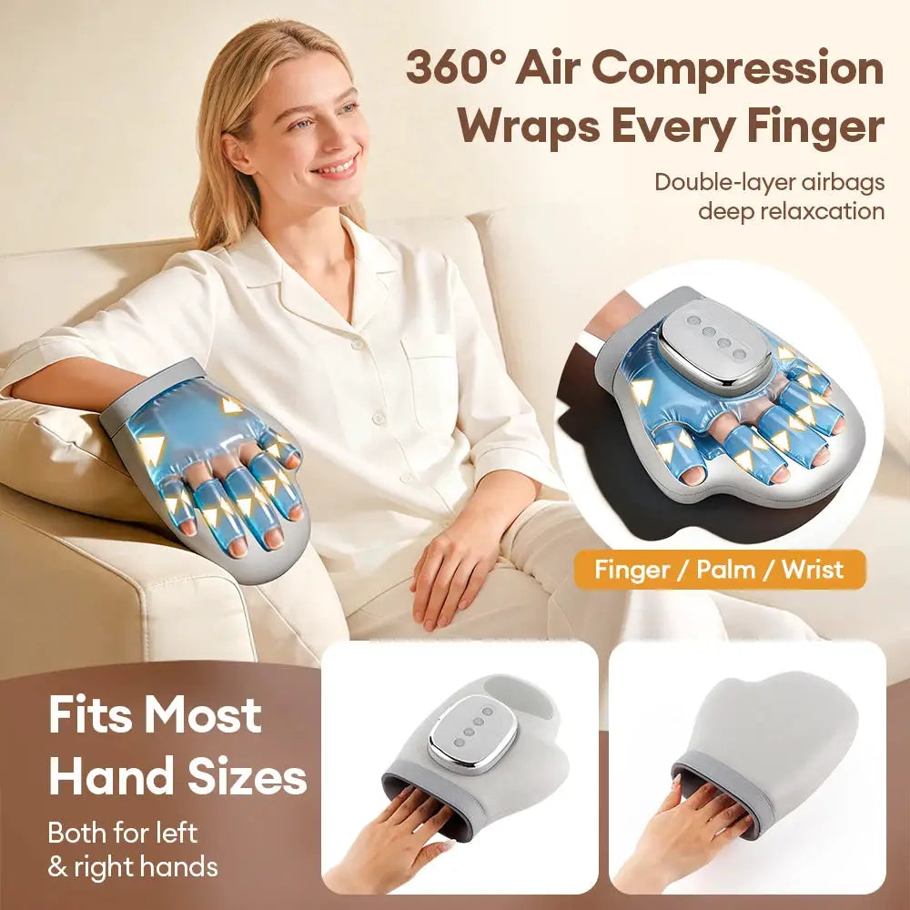 Electric Hand Massager | Airbag Compression | Palm And Finger Kneading