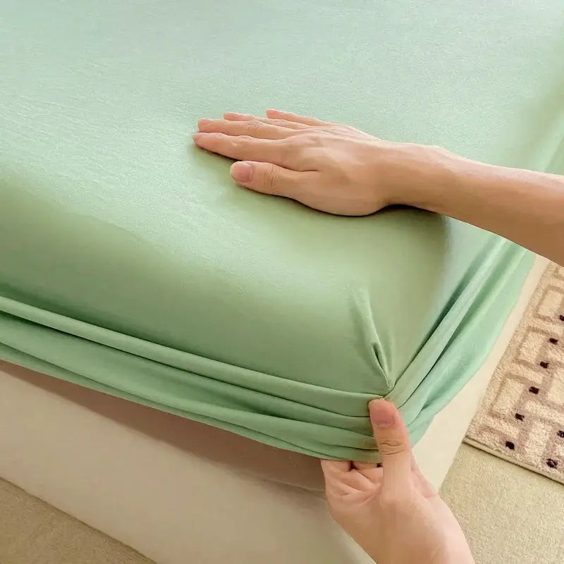 100% Cotton Fitted Bed Sheet With 360 Elastic Band Bedsheet Bedspread for Single Double King Queen Size Mattress Protector Cover from PriceLows™