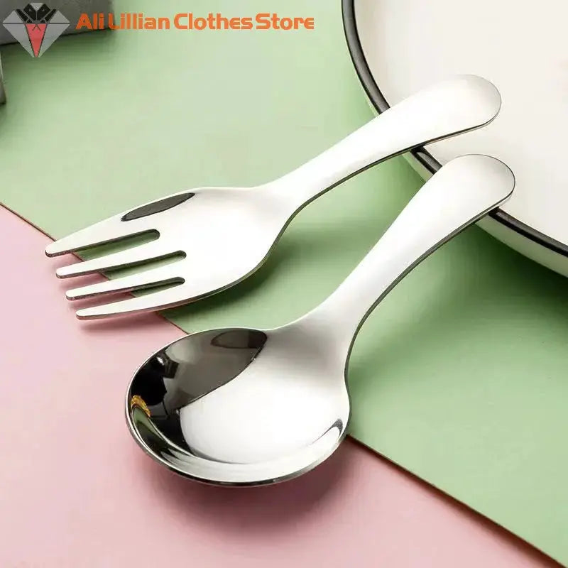 Mini Portable Spoon Fork Tableware Outdoor Camping Stainless Steel Cutlery Set For Lunch Hiking Camp Cooking Supplies from PriceLows™