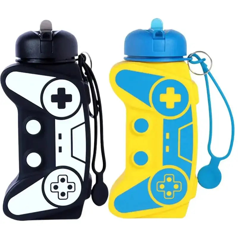 Silicone Water Bottle Foldable Water Bottle Game Handle Shape Drinking Bottle Sports Leakproof Travel Mug Reusable Water Cup from PriceLows™