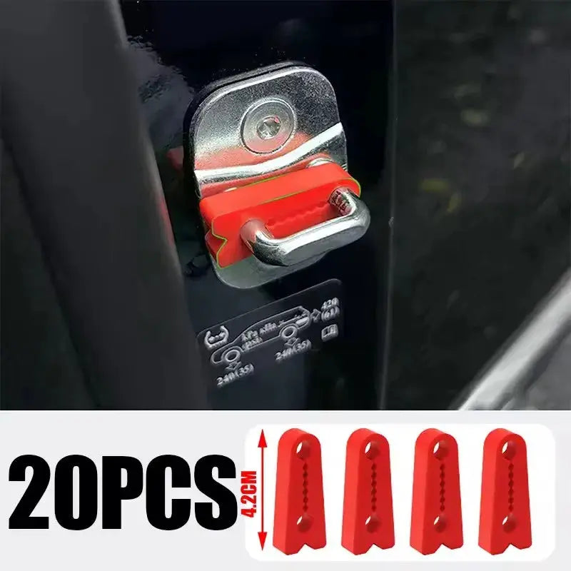 Car Door Shock Absorber Pad | Silicone | 4.2x1.5cm | Yellow Black Red