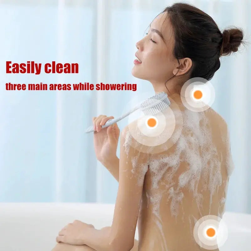 Back Scrubber | Long Handle | Soft Silicone | 380mm Length