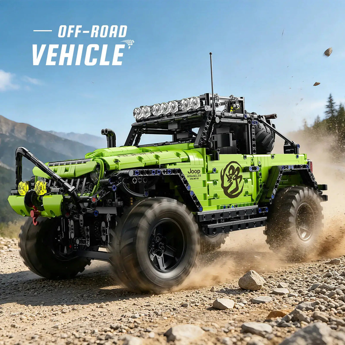 Off Road Truck Brick Set | 1:8 Scale | 2357 Pieces | 4WD Mechanic