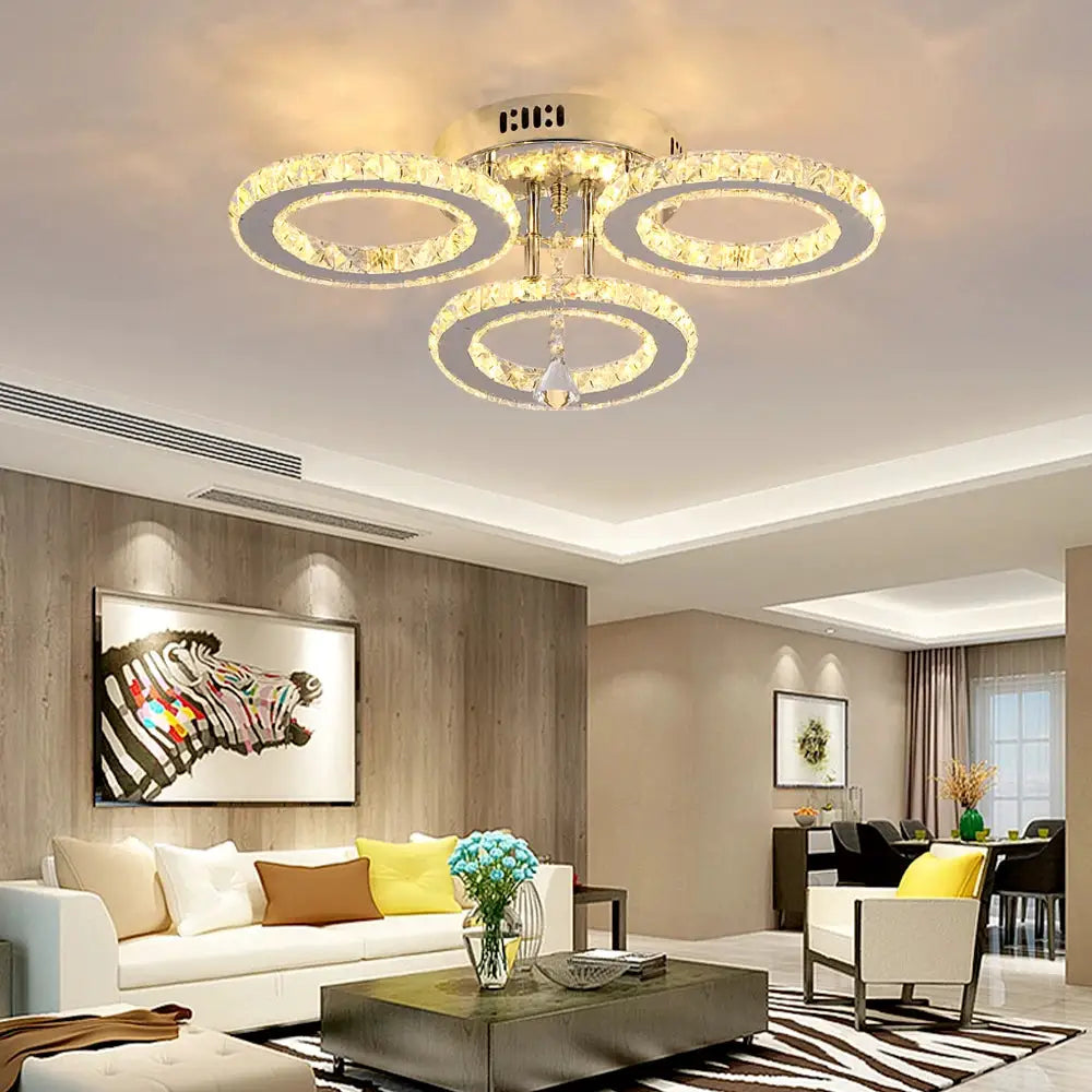 Modern Luxury Ceiling Crystal Chandelier Decoration Home Furniture Living Room Hanging Ceiling Lamp Kitchen Light Led Lighting from PriceLows™