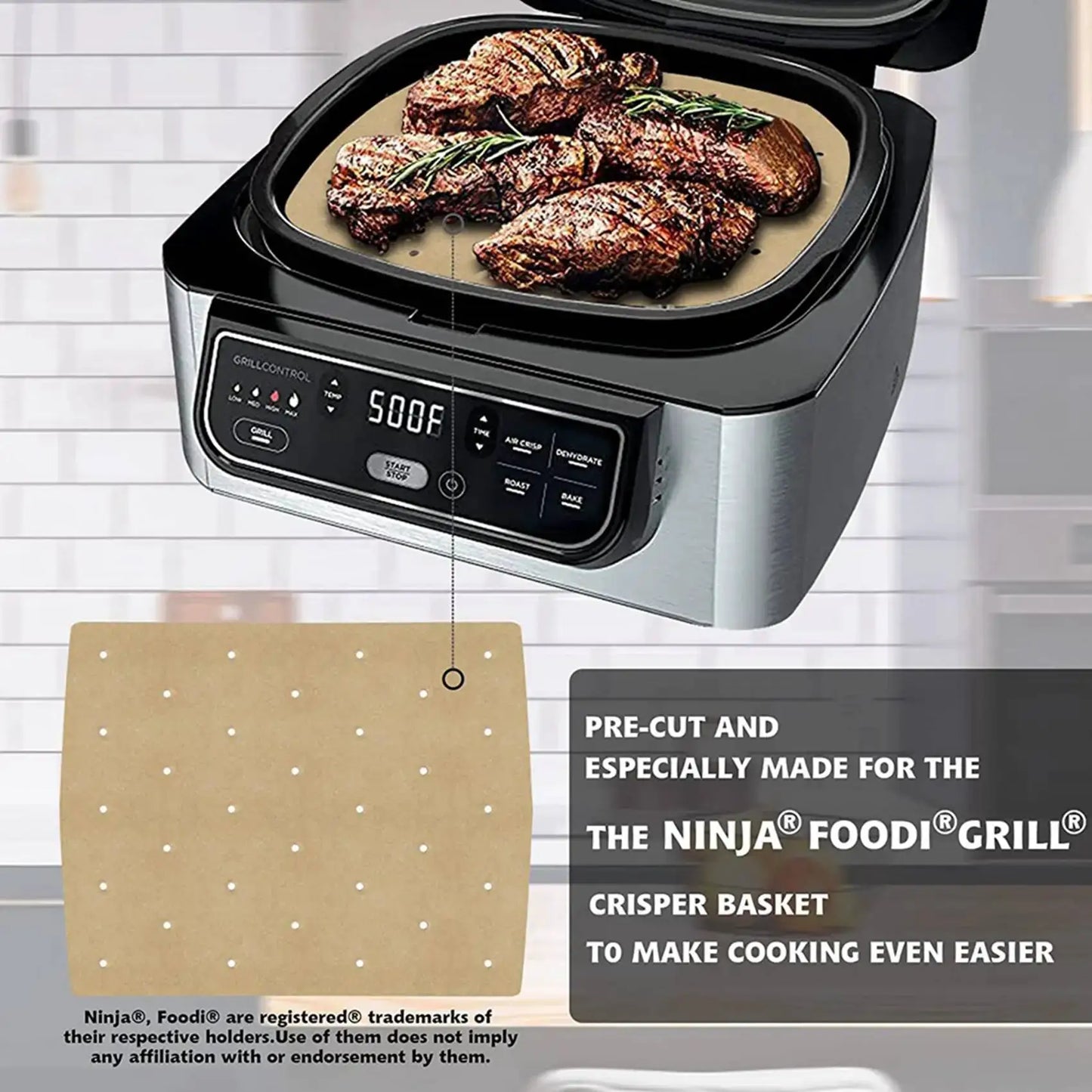 Air Fryer Parchment Liners | 400 Pcs | Air Hole | Ninja AG301 4Qt