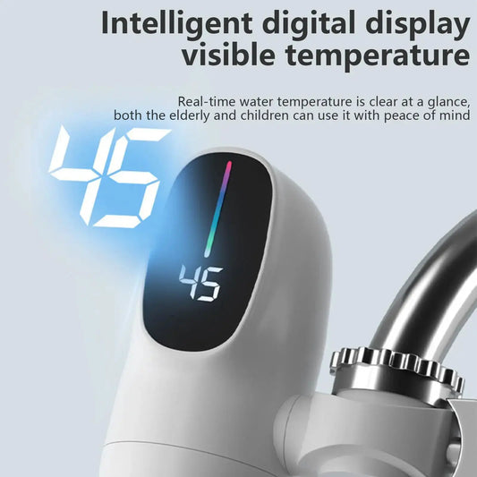 Electric Heating Faucet | 1.3s Heating | Led Display | Kitchen and Restroom from PriceLows™