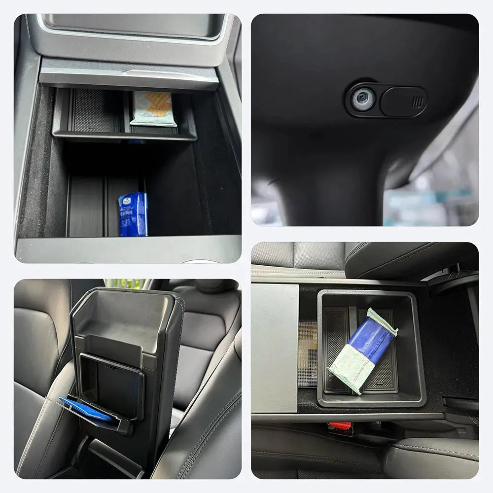 For Tesla Model Y Juniper Accessories Storage Box Set Trunk Seat Console Armrest Storage Box for Tesla Model Y Juniper 2026 2025 from PriceLows™