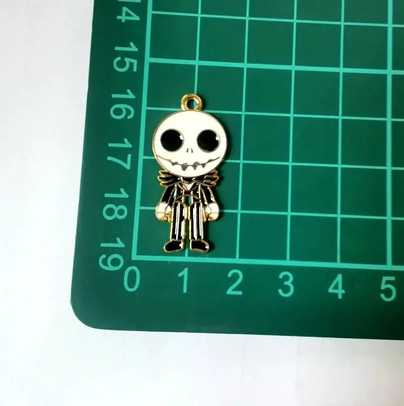 Halloween Pendant Charms | Metal Design | Cartoon Pattern | 10 Piece Set