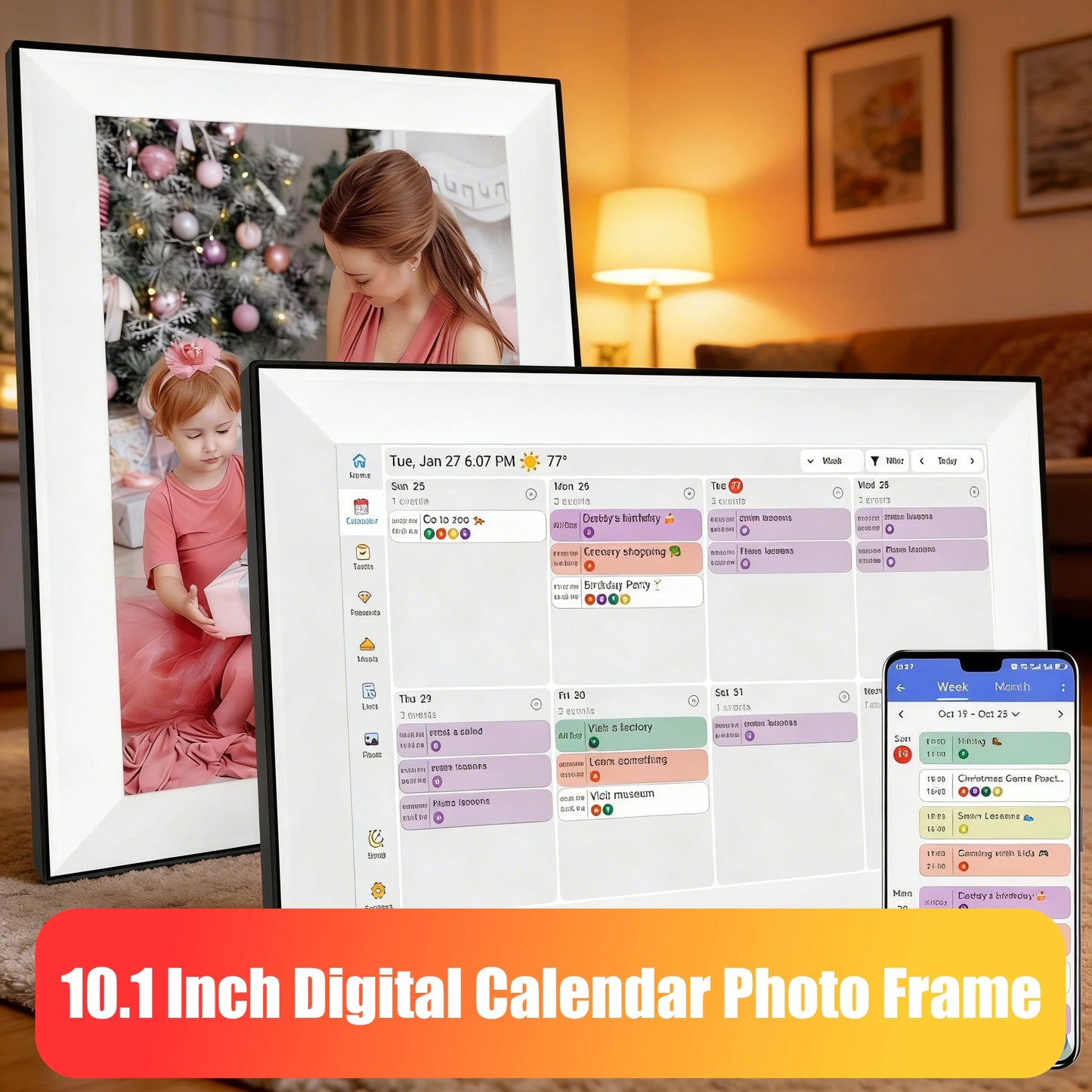 Digital Photo Frame | 10.1 Inch Touch Screen | 1280x800 Display | 32 GB Built-In