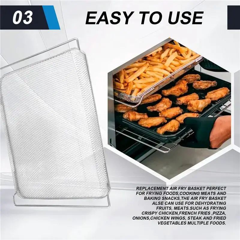 Air Fry Basket | Stainless Steel | Ninja Foodi DT251 DT201 DT200 | Oven Part