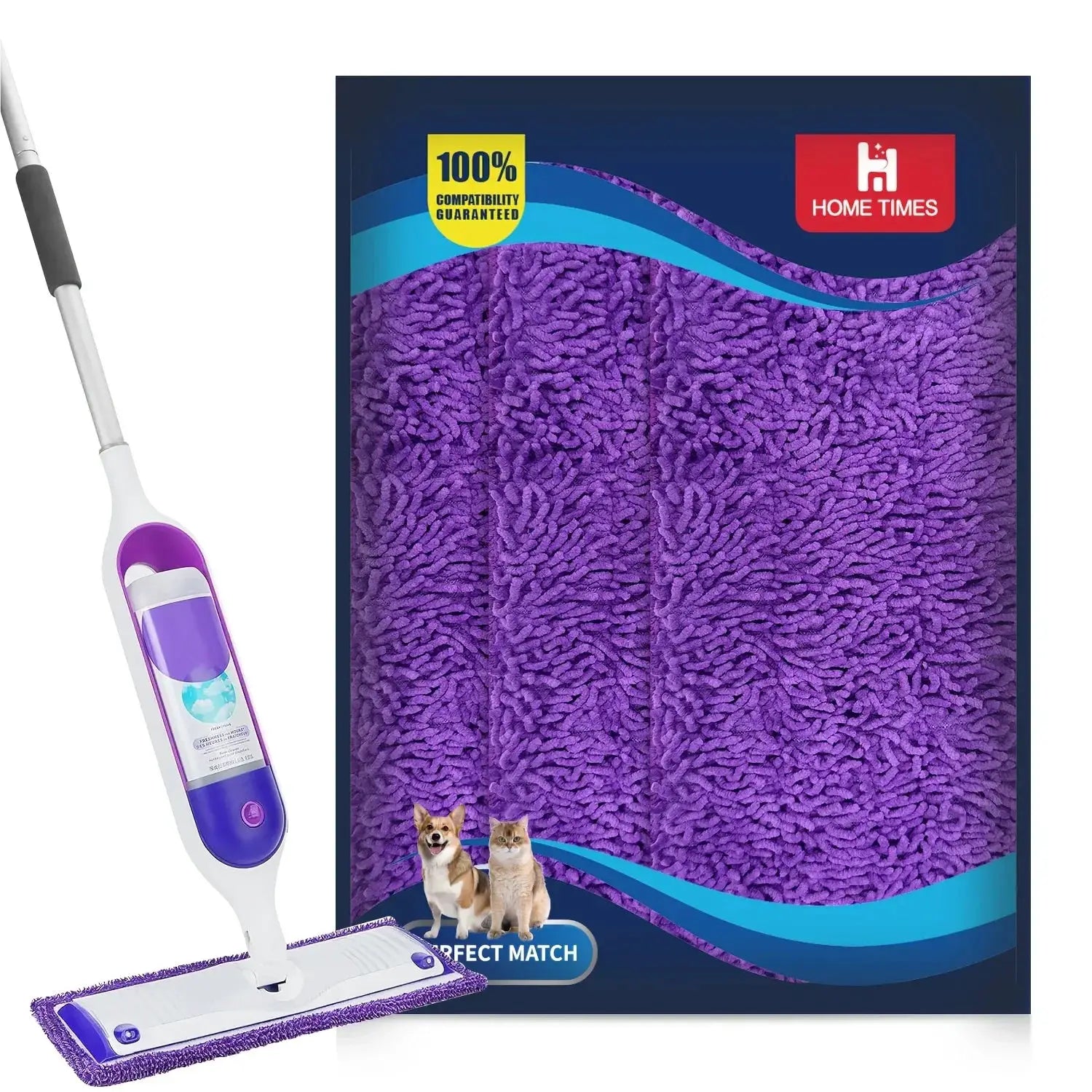 Reusable Microfiber Mop Pads for Swiffer PowerMop, Power Mop Pads Refills for 13 ''-15 '' Spray Mop, Machine Washable Pad from PriceLows™