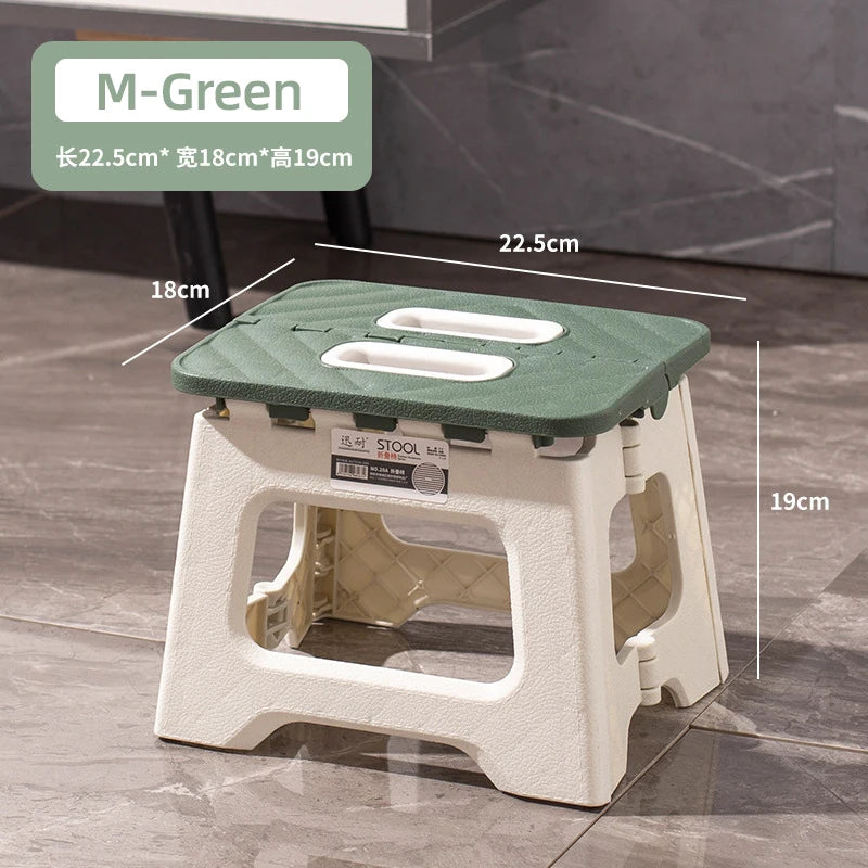 Plastic Folding Chair | Thickened | Portable Outdoor Chair | 27x23x25.5 cm