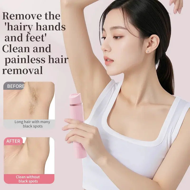 2-In-1 Female Electric Shaver | Rechargeable | 4 Body Areas