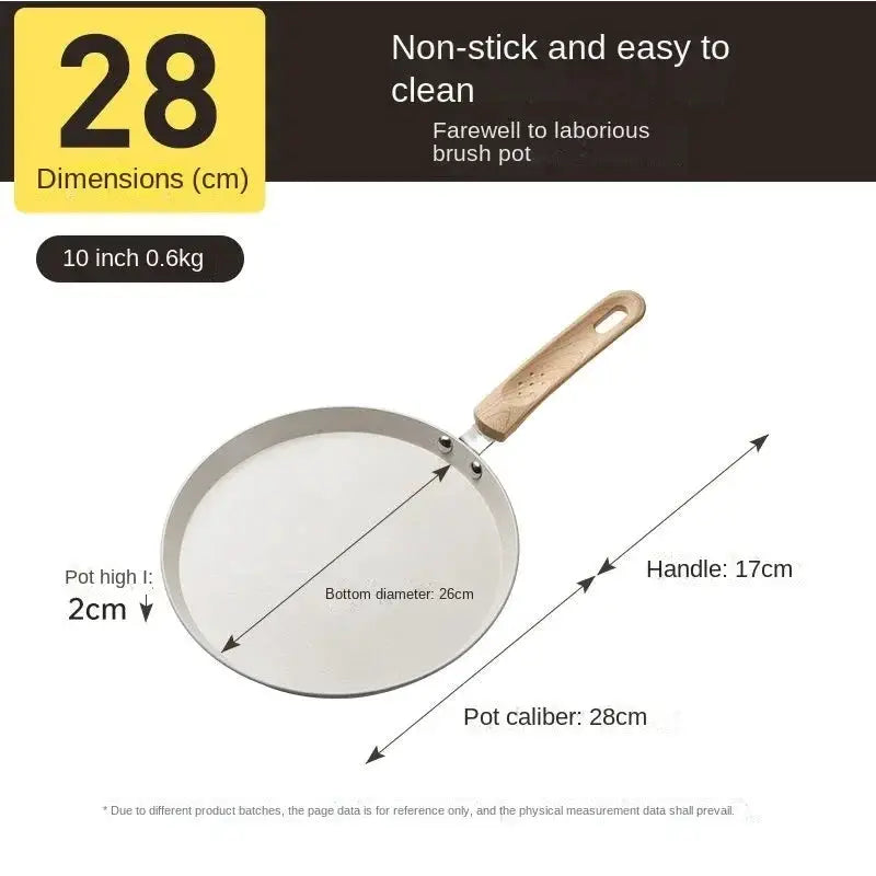 Nonstick Crepe Pan | Induction Compatible | Aluminum Alloy | 6-10 Inch