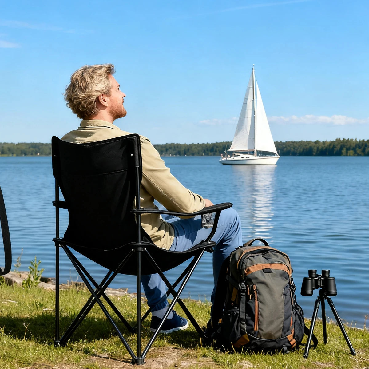 Folding Camping Chair | Lightweight | Portable | Beach Fishing Outdoor