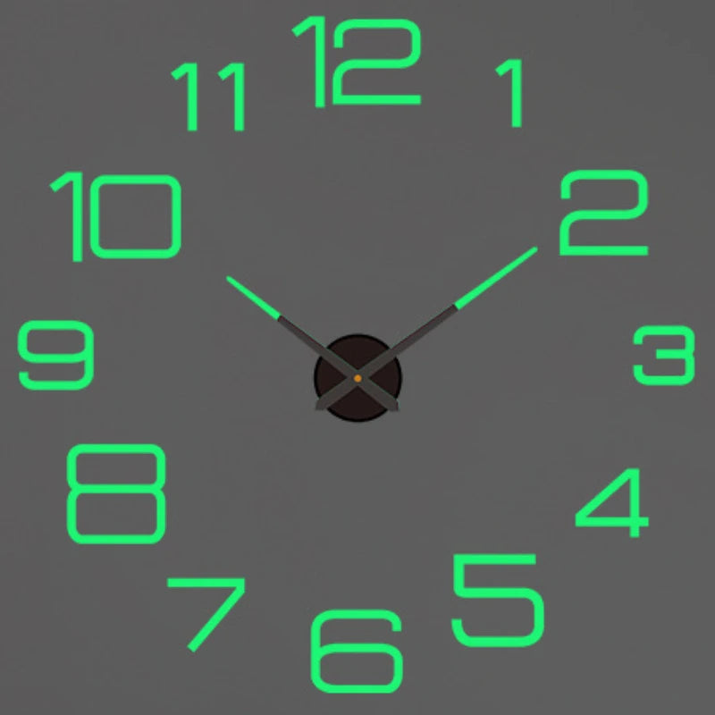 2023 Modern Design Large Wall Clock 3D DIY Quartz Clocks Fashion Watches Acrylic Mirror Stickers Living Room Home Decor Horloge from PriceLows™