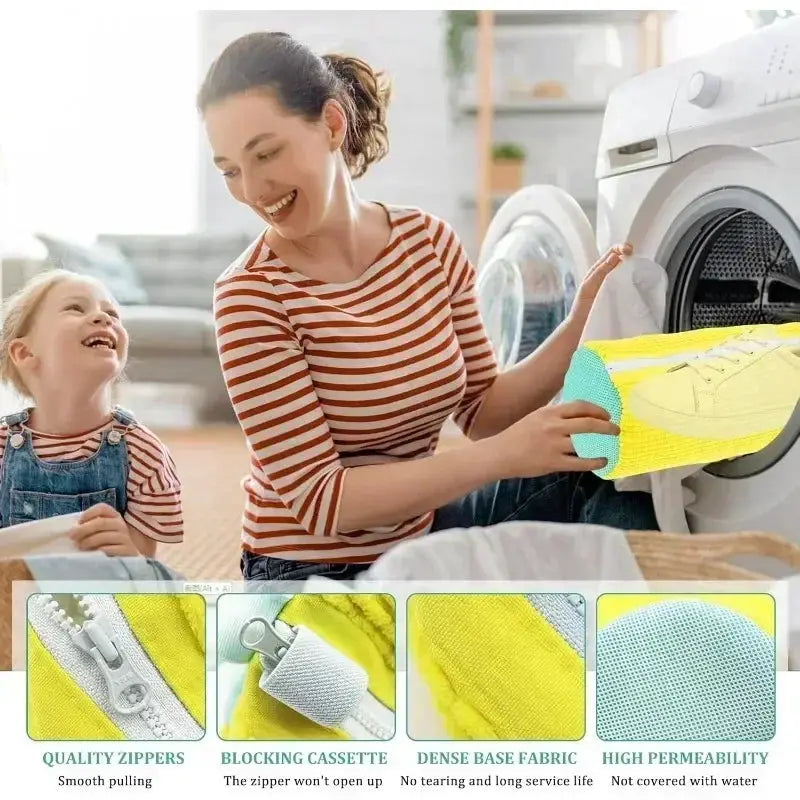 1/2/4PCS Washing Shoes Bag Cotton Laundry Fluffy Fibers Easily Remove Dirt Washing Bags Anti-Deformation Shoes Clothes Organizer from PriceLows™
