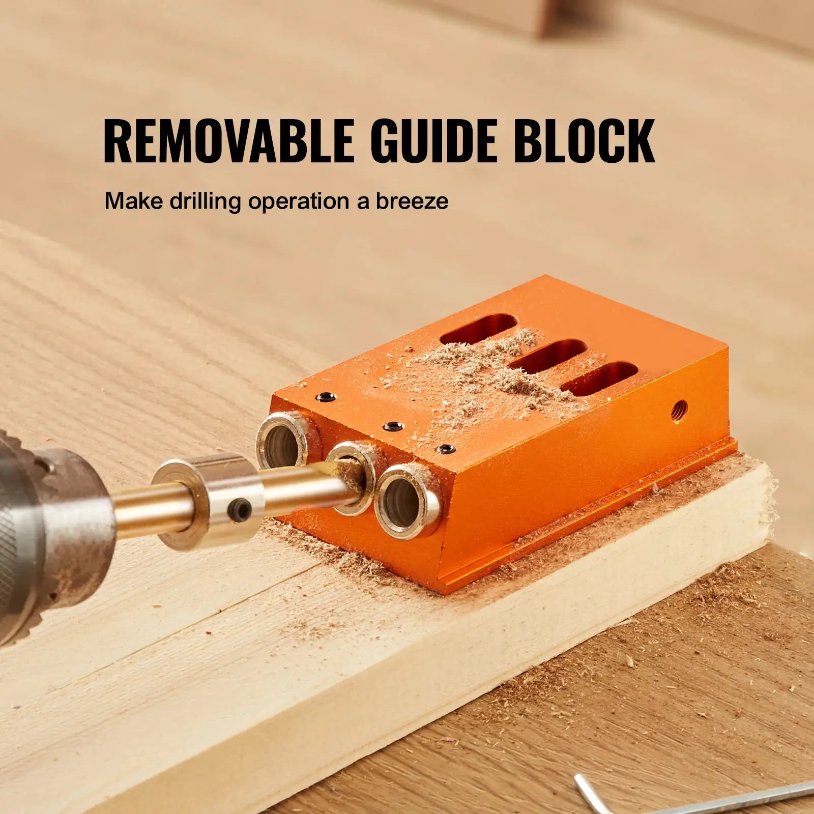 SucceBuy 30 Pcs Pocket Hole Jig Kit Adjustable & Easy to Use Pocket Hole Jig System with Step Drills Wrenches Drill Stop Rings from PriceLows™