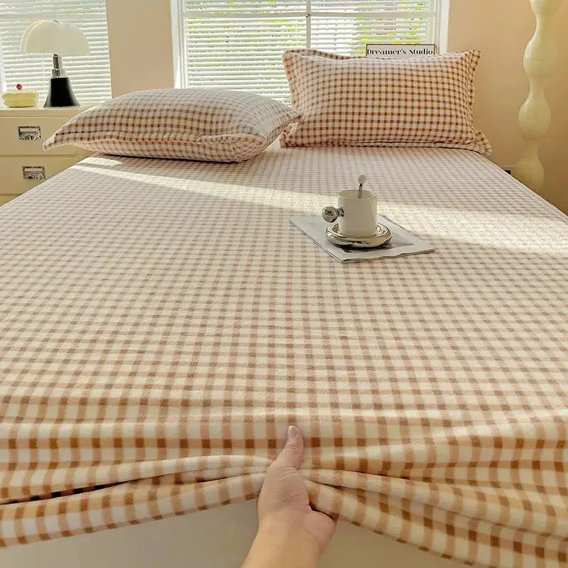 Flannel Fitted Sheet | Deep Pocket 25cm | Fade Resistant | Single To King