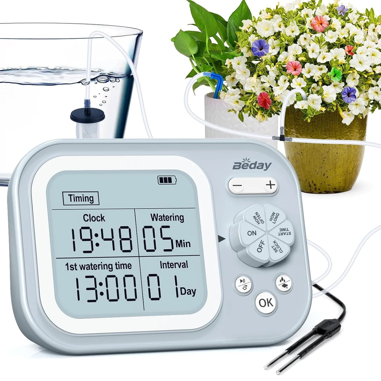 Automatic Plant Waterer Indoor Self Watering System for 15 Potted Plants, Auto Drip Irrigation Kit Programmable Water Timer with from PriceLows™