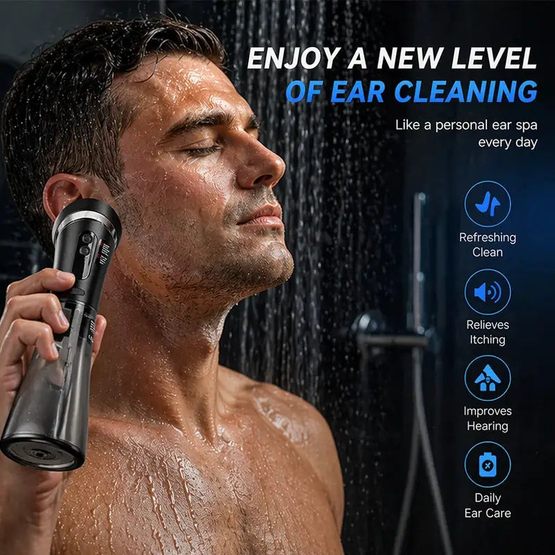 Electric Ear Wax Removal Irrigation System 3 Pressure Settings Water Powered Ear Cleaner with Dual 2in1 Water Tank for Home Use from PriceLows™