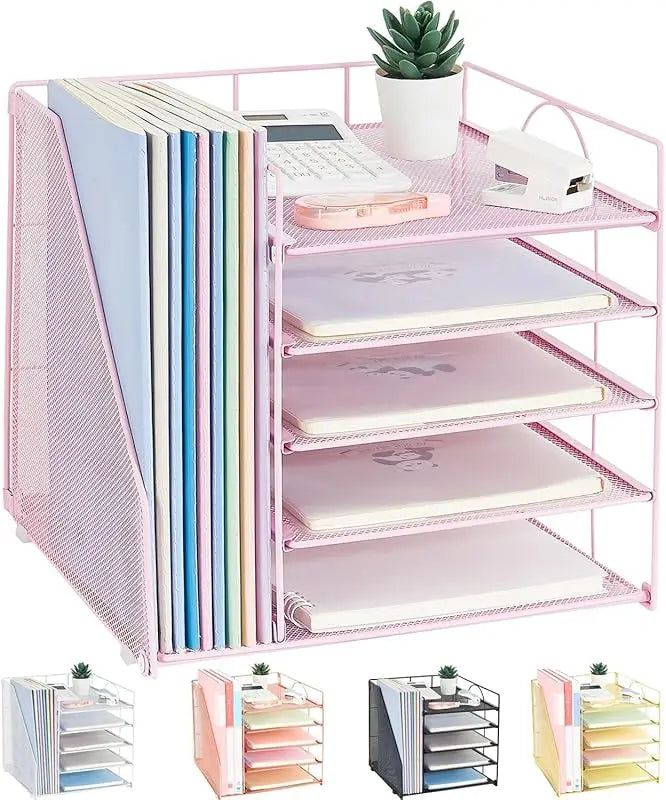 Desk Organizer | 5-Tier Paper Letter Tray Organizer | File Holder