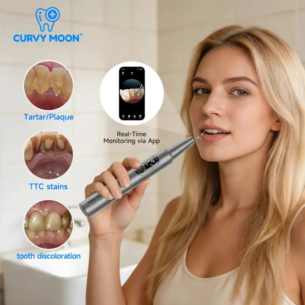 Ultrasonic Dental Cleaner With Camera | Tartar Cleanup | USB Powered | Pro